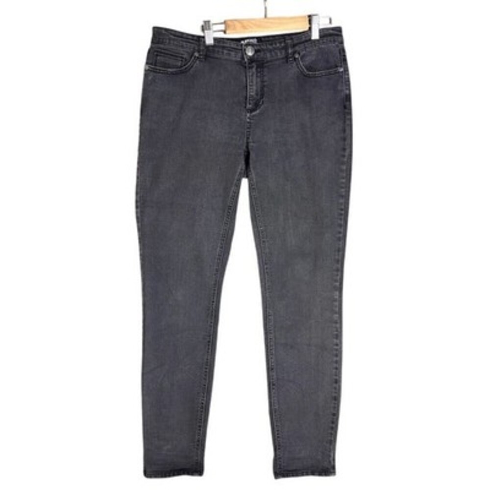 Buffalo David Bitton Womens Skinny Jeans 8x29 Dark Gray Black Wash